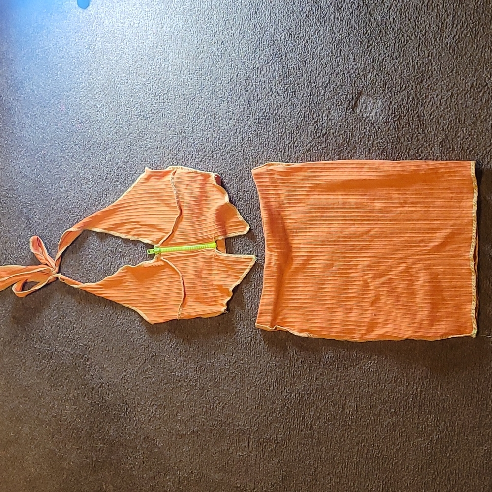 Orange Two Piece Set